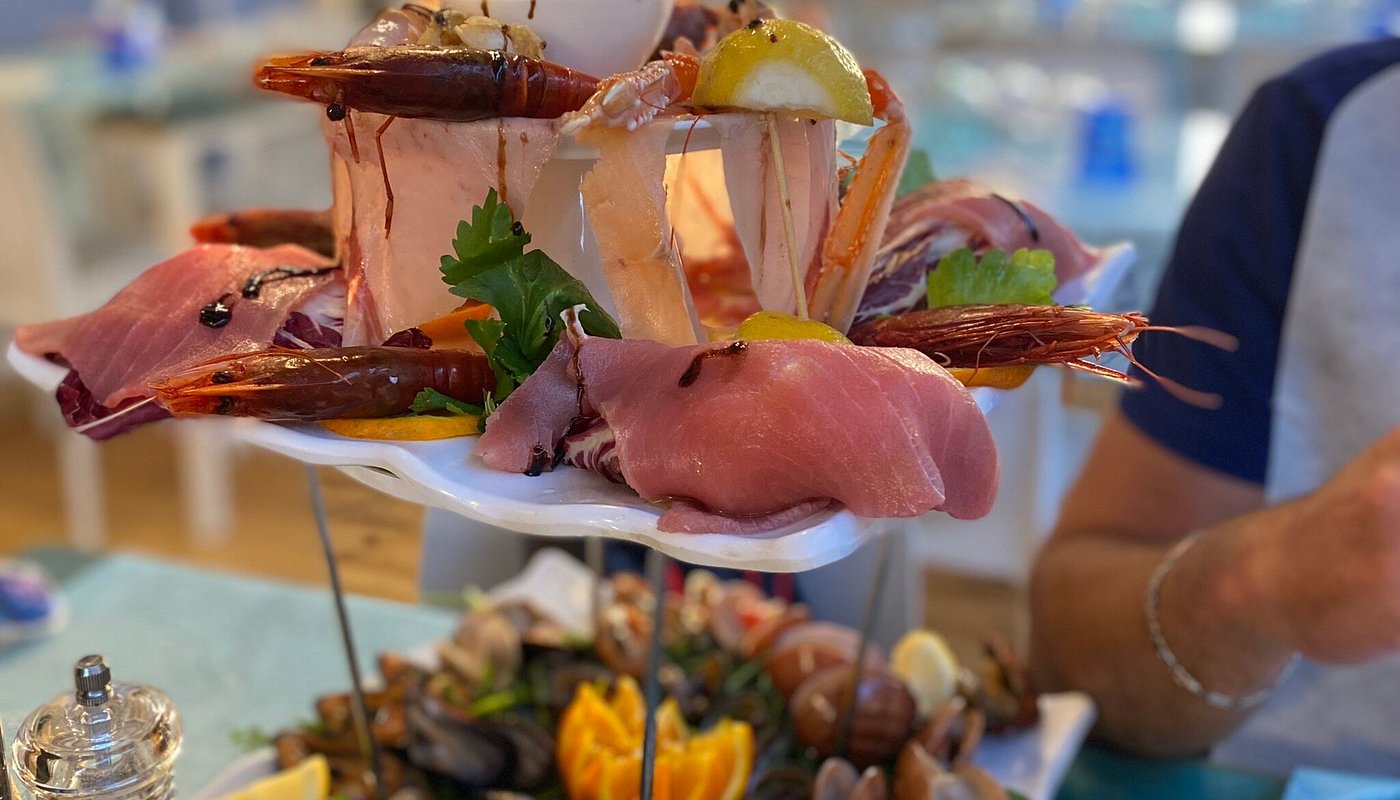 Plateau di crudi di mare